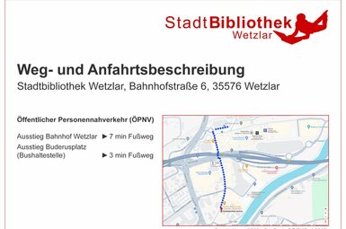 Anfahrtsbeschreibung Stadtbibliothek